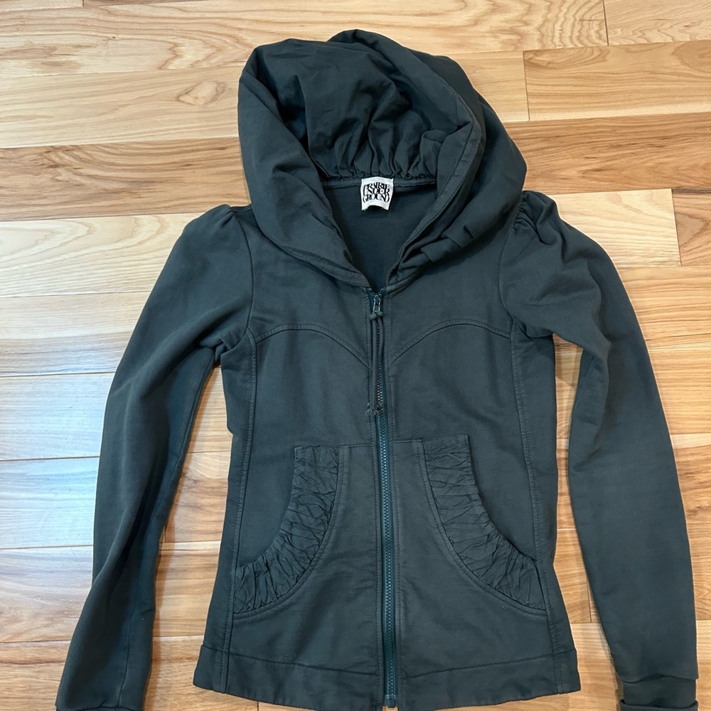 Prairie Underground Cloak Hoodie in dark green.